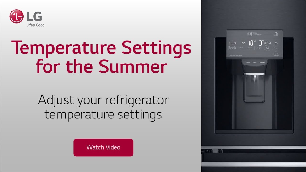 How to Adjust Temperature on Lg Refrigerator