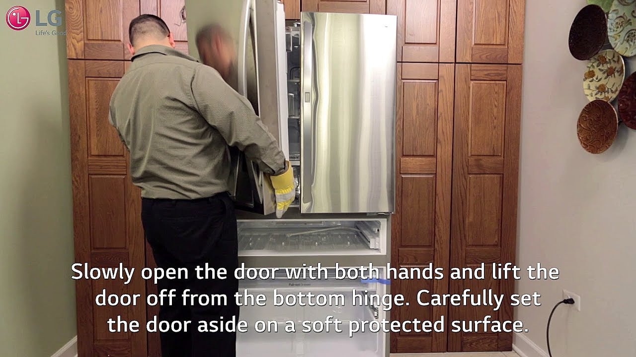 How to Remove Doors from Lg Refrigerator