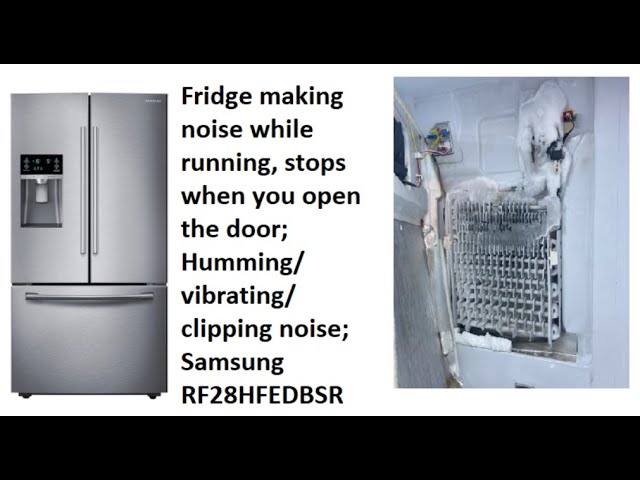 Whirlpool Refrigerator Noise Stops When Door Open